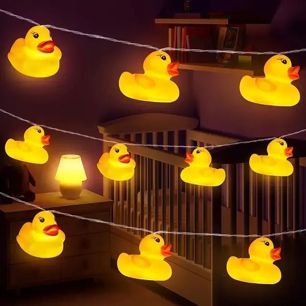 Гирлянда светодиодная для детской комнаты DUCK 1.5 м Гирлянда из 10 пластиковых мини-уточек 00015967 фото
