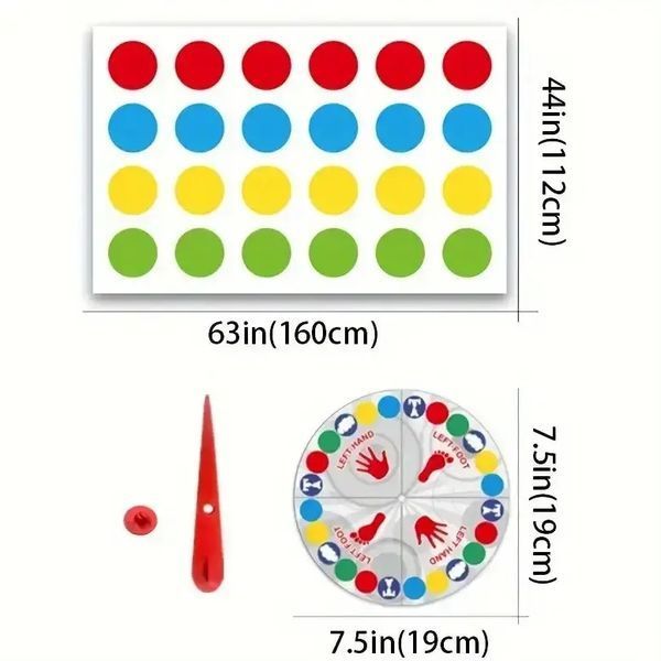 Підлогова "Твістер" гра Dance Pad Toy Party Game 00016689 фото
