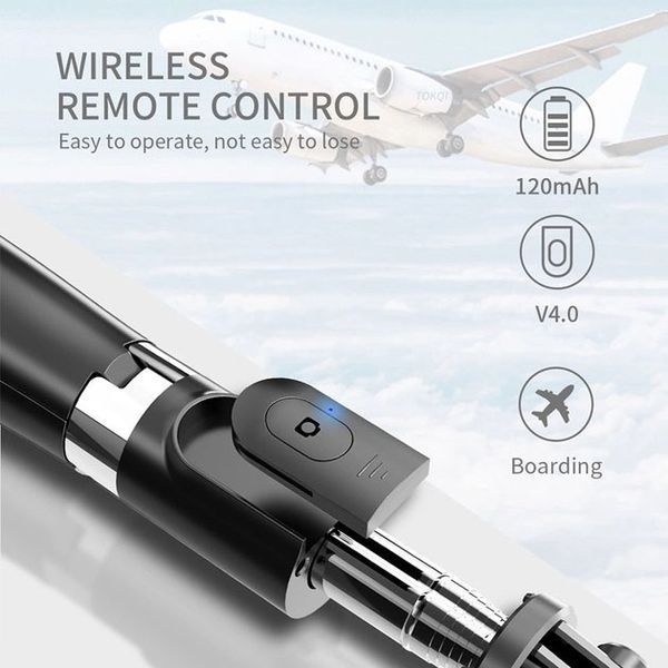 Универсальный штатив тренога для телефона Selfie Stick L02 Bluetooth монопод-трипод штатив селфи палка 00013294 фото