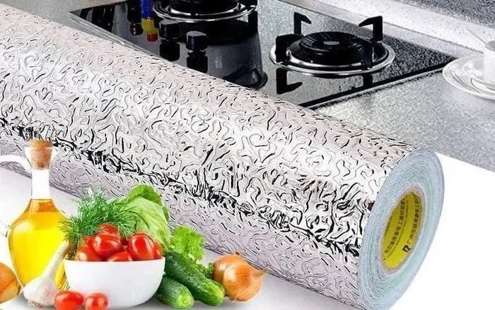 Самоклеющаяся фольга для кухни 3 метра 00019502 фото