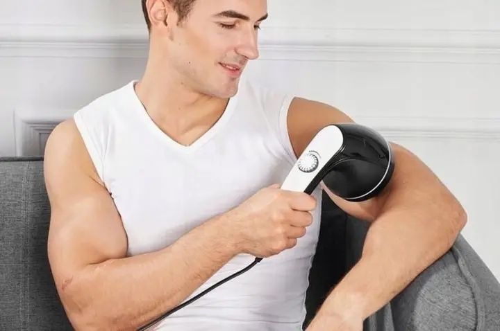NEW Антицелюлітний масажер Body Massage, 4 насадки / Вібромасажер з ІЧ підігрівом / Масажер для тіла 00014650 фото