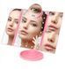 Зеркало тройное для макияжа Superstar Magnifying Mirror с LED-подсветкой прямоугольное с увеличением 00014752 фото 2