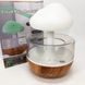 Нічник-зволожувач з ефектом дощу Cloud Rain Humidifier, Аромадіфузор зволожувач повітря для дому 00012668 фото 9