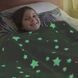 Светящийся в темноте плед плюшевое покрывало Blanket kids Magic Star 150х100 см флисовое одеяло. Цвет: серый 00012603 фото 10