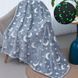 Светящийся в темноте плед плюшевое покрывало Blanket kids Magic Star 150х100 см флисовое одеяло. Цвет: серый 00012603 фото 4