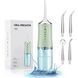 Іригатор для чищення зубів та порожнини рота oral irrigator з акумулятором та змінними насадками. колір: зелений 00014509 фото 1