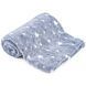 Светящийся в темноте плед плюшевое покрывало Blanket kids Magic Star 150х100 см флисовое одеяло. Цвет: серый 00012603 фото 8