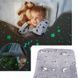 Светящийся в темноте плед плюшевое покрывало Blanket kids Magic Star 150х100 см флисовое одеяло. Цвет: серый 00012603 фото 6