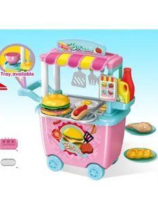 Детский игровой набор HAPPY CHEF (закусочная с тележкой) 00015910 фото