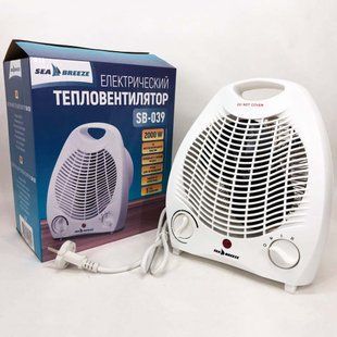 Тепловентилятор комнатный Sea Breeze SB-039 2000 Вт, напольный обогреватель, портативный тепловентилятор 00012625 фото