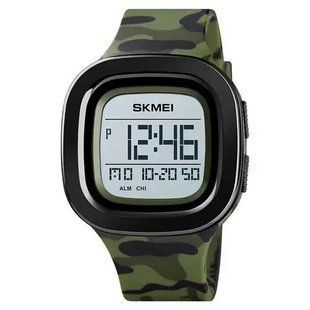 Часы наручные мужские SKMEI 1580CMGN, противоударные часы, часы для военнослужащих, модные мужские часы 00022080 фото
