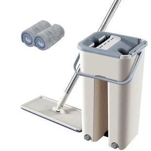 Швабра з відром і самовіджимом , Spin Mop Scratch Cleaning 360, швабра ледарка 6 л 00012819 фото