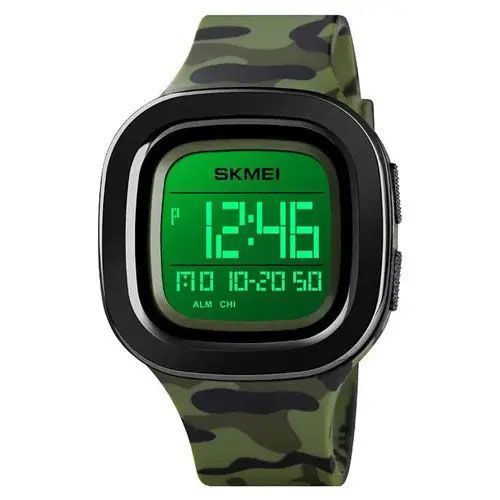 Часы наручные мужские SKMEI 1580CMGN, противоударные часы, часы для военнослужащих, модные мужские часы 00022080 фото