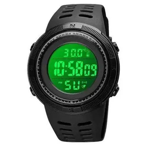 Годинник наручний чоловічий SKMEI 1681BKWT BLACK-WHITE, годинник спортивний. Колір: чорний з білим циферблатом 00022053 фото