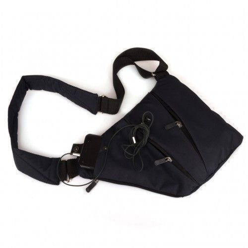 Сумка тактическая Cross Body мессенджер из ткани, сумка тактическая наплечная. Цвет: черный 00018307 фото