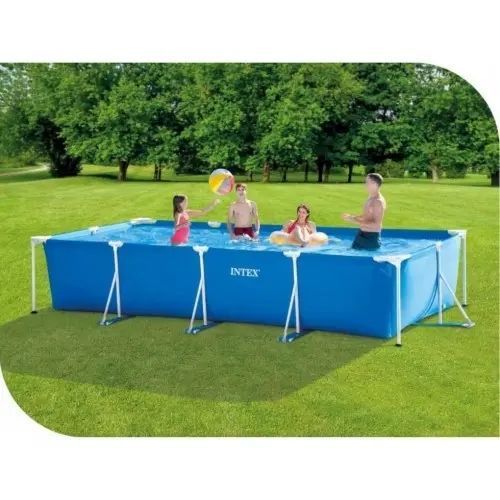 Каркасный семейный прямоугольный бассейн Intex "Mini Frame Pool" 28274 7127л 00013948 фото