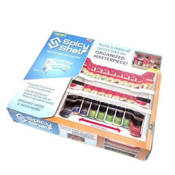 Многофункциональный органайзер полка для специй и банок Spicy Shelf (Спайси Шелф) 00019333 фото