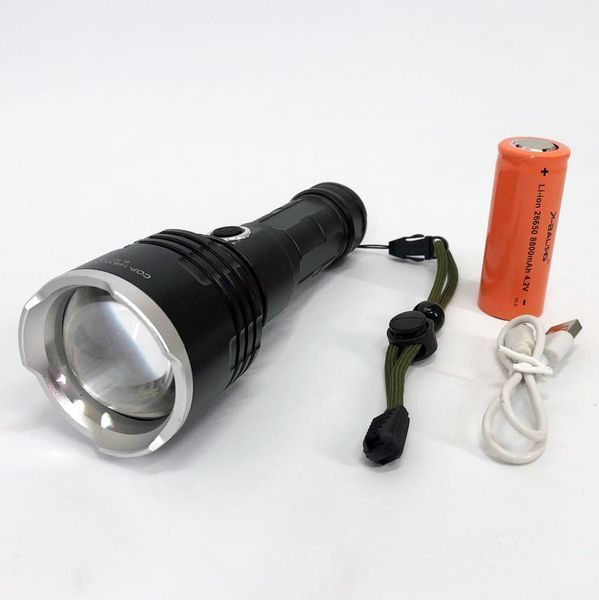 Ліхтар поліцейський X-Balog BL-531-P90 1х26650 8800mah USB/microUSB/ 3хААА R3 функція Power Bank 00022906 фото