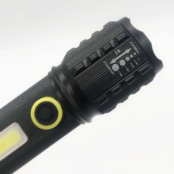 Карманный фонарик Police TD-C82/C72-P50+COB оснащен светодиодами, функцией зума, встроенным аккумулятором 00022941 фото