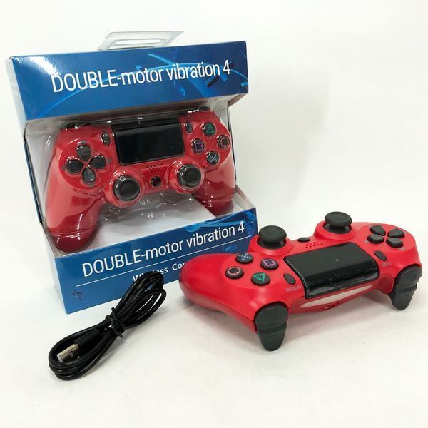Джойстик DOUBLESHOCK для PS 4, бездротовий ігровий геймпад PS4/PC акумуляторний джойстик. Колір: червоний 00015806 фото