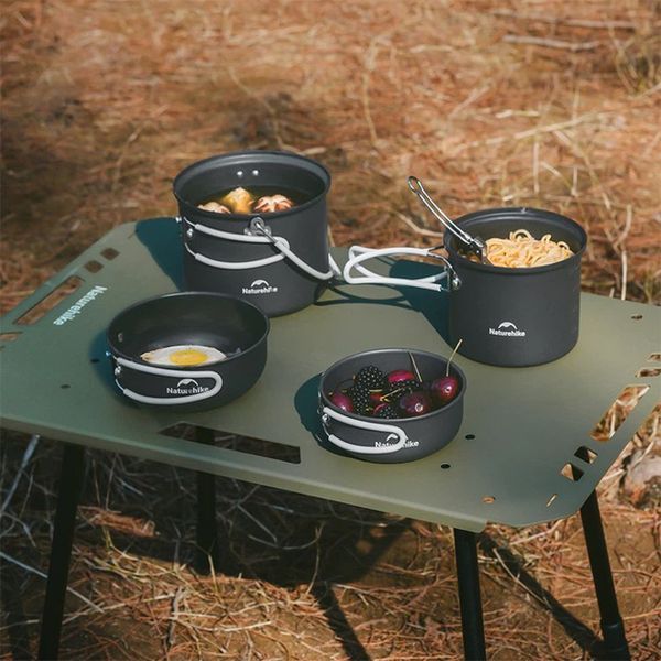 Набор посуды Naturehike NH18T018-G 2 кастрюли, 2 крышки 00015363 фото