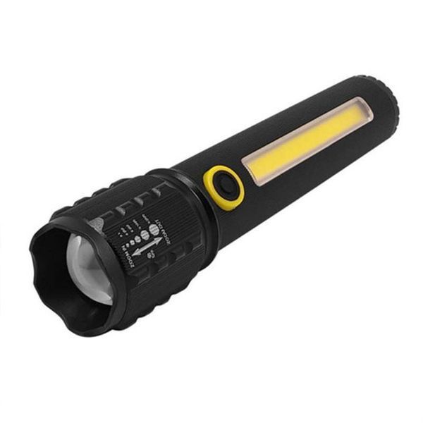Карманный фонарик Police TD-C82/C72-P50+COB оснащен светодиодами, функцией зума, встроенным аккумулятором 00022941 фото