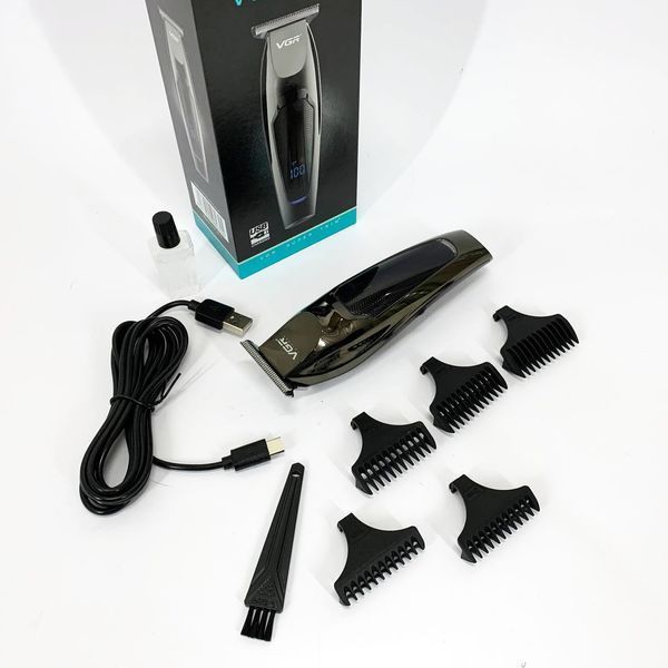 Машинка для стрижки волосся VGR V-070 Тример акумуляторний з USB та індикатором зарядки 00014902 фото