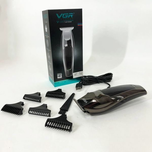 Беспроводная машинка Для Стрижки Волос VGR V-030 Бoдигpуммep, подстригательная машинка профессиональная 00014344 фото