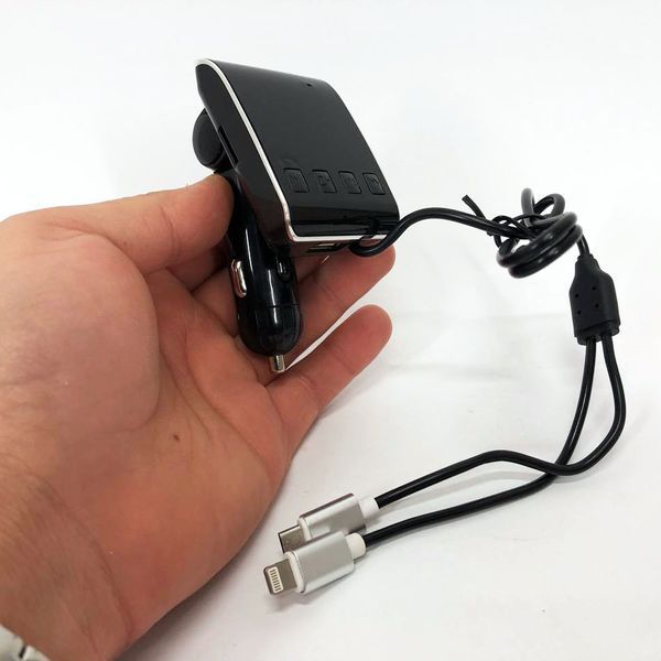 FM модулятор HZ H22 BT для авто с Bluetooth, Авто трансмиттер от прикуривателя, Блютуз фм передатчик 00017017 фото