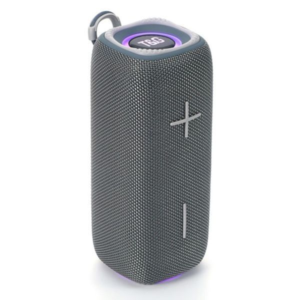 Портативная Bluetooth колонка TG654 8W с подсветкой, Беспроводная колонка портативная мощная. Цвет: серый 00017254 фото