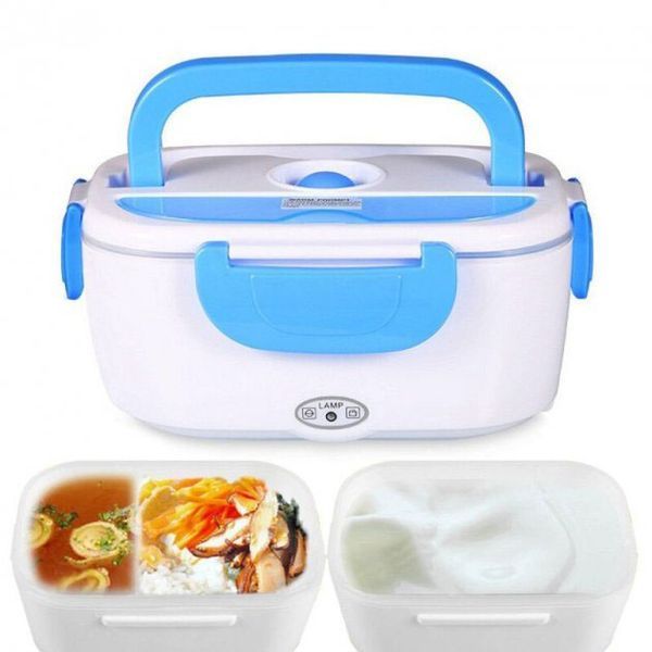Ланч бокс электрический с подогревом Lunch Heater 220 V Pro, ланч бокс от сети. Цвет: синий 00018642 фото