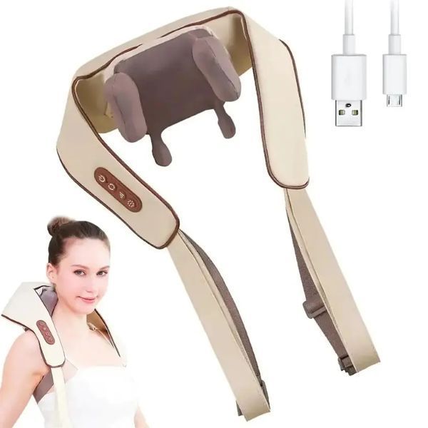 Роликовий масажер для шиї та спини, USB, MASSAGER XL-653 / Електричний масажер 00014651 фото