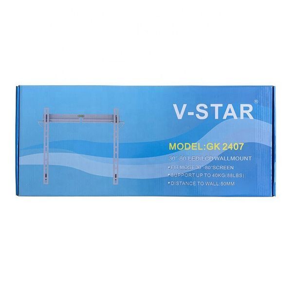 Крепление для телевизора настенное кронштейн 30-80 дюймов V-STAR GK 2407, Крепление для ТВ с регулировкой 00012686 фото