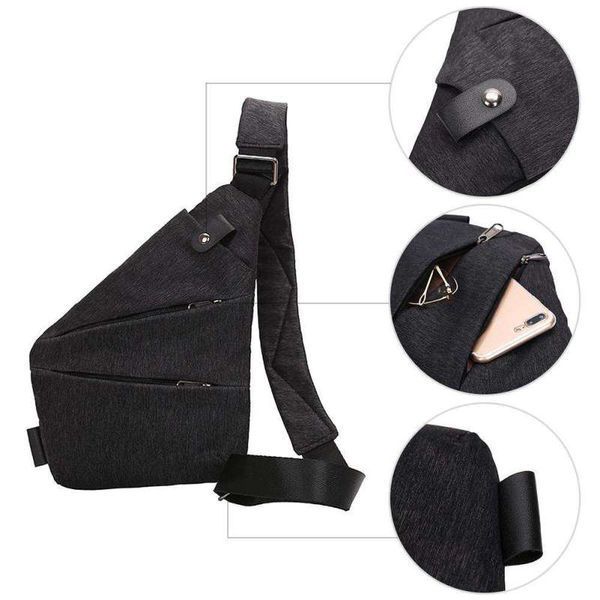 Сумка тактическая Cross Body мессенджер из ткани, сумка тактическая наплечная. Цвет: черный 00018307 фото