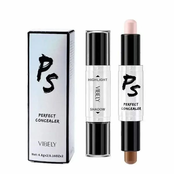 Хайлайтер у стике Vibely Highlight Stick Perfect Concealer 2в1 &ndash; один із найзручніших варіантів для контурування обличчя 00012470 фото