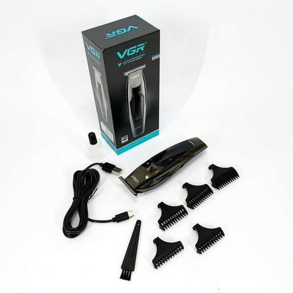 Машинка для стрижки волосся VGR V-070 Тример акумуляторний з USB та індикатором зарядки 00014902 фото