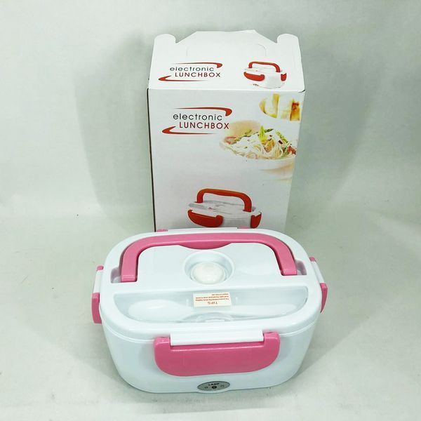 Ланч бокс електричний із підігрівом Lunch Heater 220 V Pro, ланч бокс від мережі. Колір: рожевий 00018633 фото