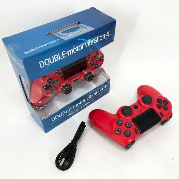 Джойстик DOUBLESHOCK для PS 4, бездротовий ігровий геймпад PS4/PC акумуляторний джойстик. Колір: червоний 00015806 фото