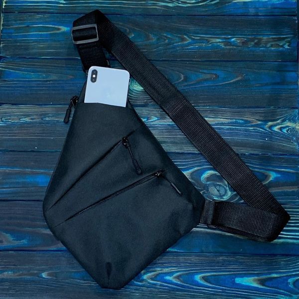 Сумка тактическая Cross Body мессенджер из ткани, сумка тактическая наплечная. Цвет: черный 00018307 фото
