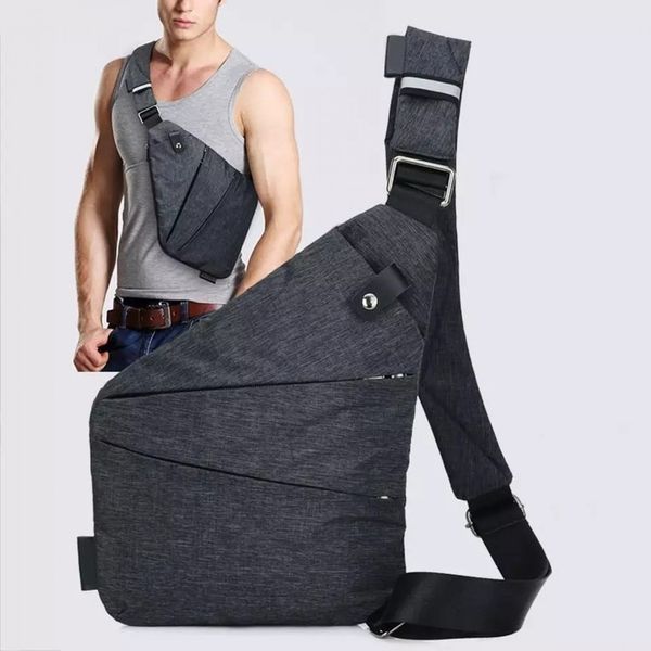 Сумка тактическая Cross Body мессенджер из ткани, сумка тактическая наплечная. Цвет: черный 00018307 фото
