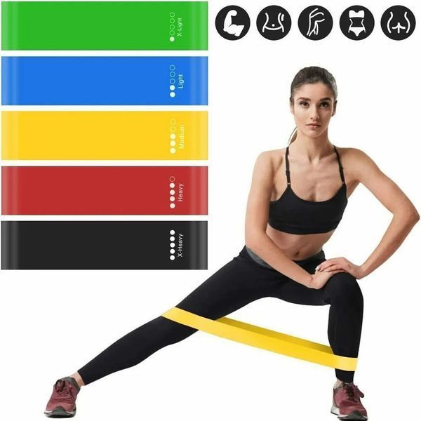 Гумка для фітнесу Fit Simplify GO DO 5 шт, спортивна гумка для тренувань, гума для тренувань 00014428 фото