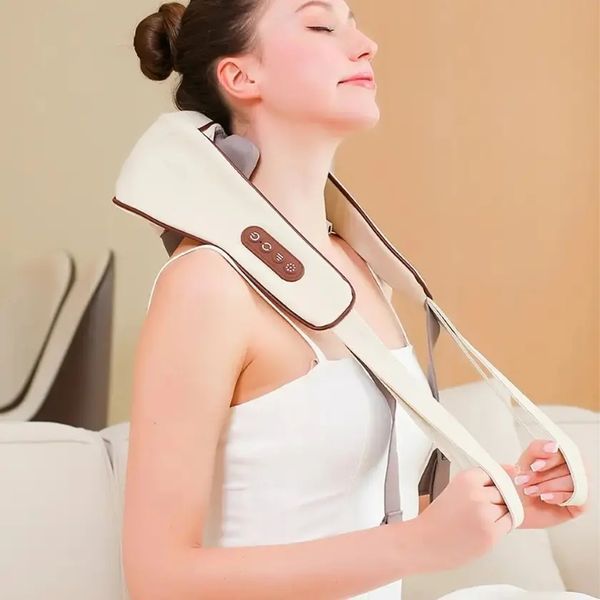 Роликовий масажер для шиї та спини, USB, MASSAGER XL-653 / Електричний масажер 00014651 фото