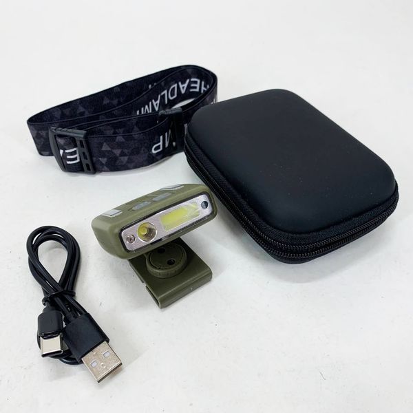 Фонарь налобный Police W6129-XPE+COB+8RGB 00023224 фото