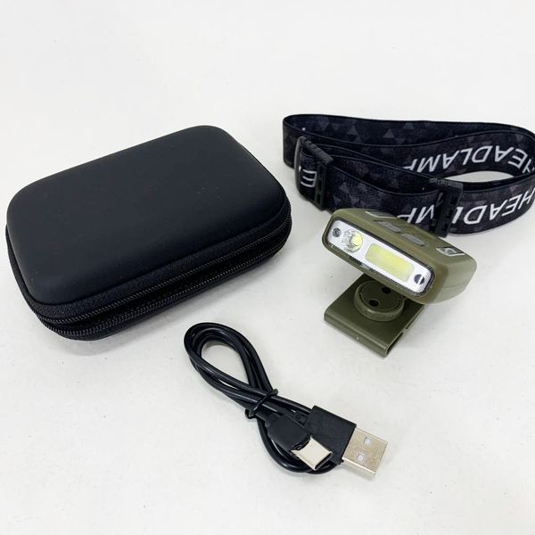 Фонарь налобный Police W6129-XPE+COB+8RGB 00023224 фото
