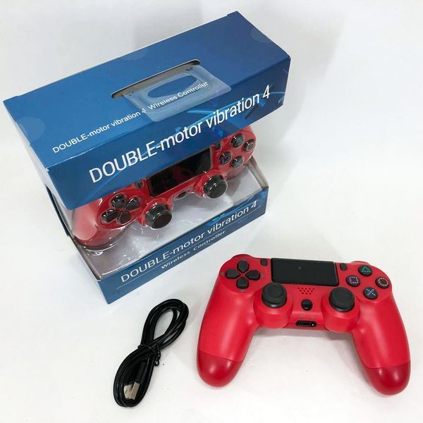 Джойстик DOUBLESHOCK для PS 4, бездротовий ігровий геймпад PS4/PC акумуляторний джойстик. Колір: червоний 00015806 фото