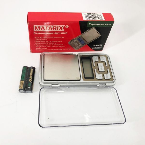 Весы ювелирные Matarix MX-462 500г, Лучшие электронные кухонные весы, Маленькие весы 00019133 фото