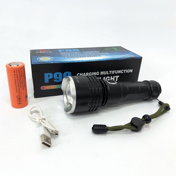 Ліхтар поліцейський X-Balog BL-531-P90 1х26650 8800mah USB/microUSB/ 3хААА R3 функція Power Bank 00022906 фото