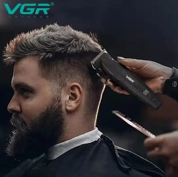 Професійний набір для стрижки волосся VGR V-640 Машинка та триммер з дисплеєм 00021599 фото