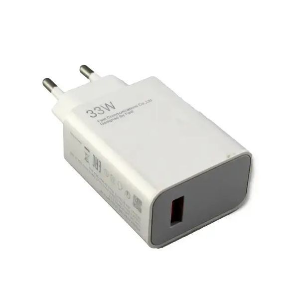 Зарядний пристрій Adapter 9168 USB з кабелем Type-C 33W White 00017882 фото