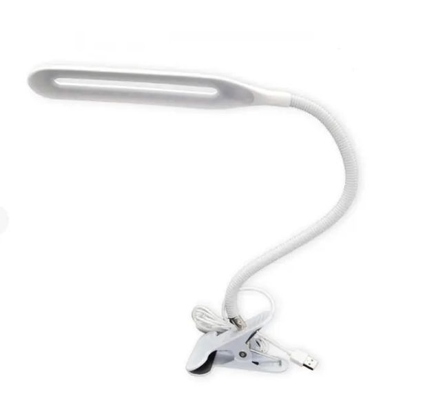 Настільна лампа на прищіпці гнучка LED Beluck BL-01 з кабелем USB 00023168 фото